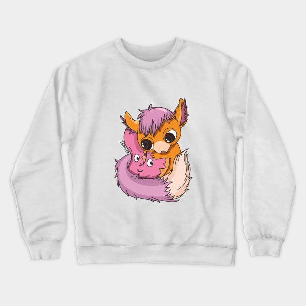 Cute Fox Crewneck Sweatshirt by idiotstile